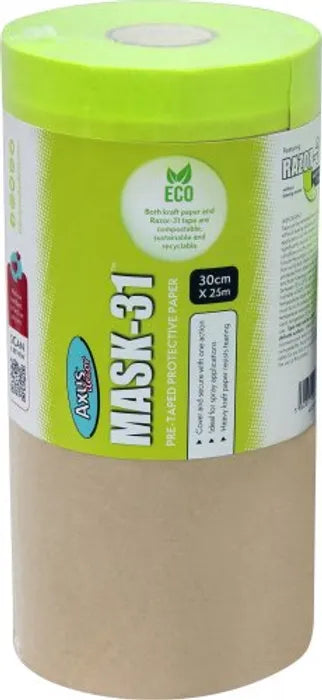 Bespoke Decor Mask-31 Pre-taped Protective Paper 18cmx25m paint