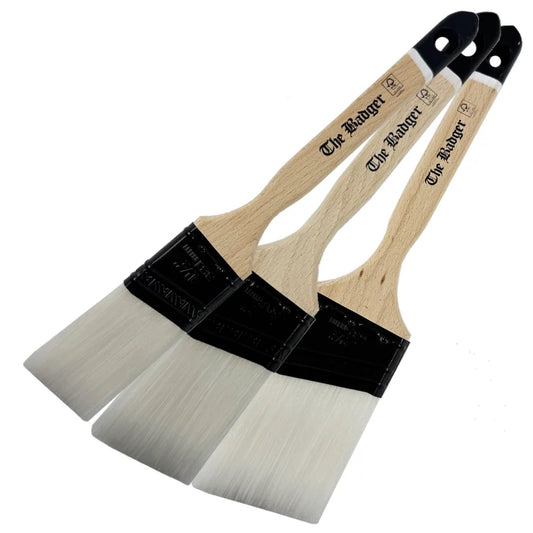 Paint Warrior BADGER Brush Angle Brush Bundle - Standard Handle