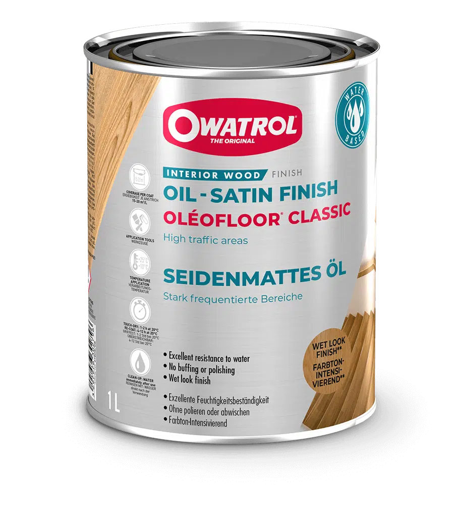 Bespoke Decor Owatrol OleoFloor Classic Clear Wet Look 1L paint