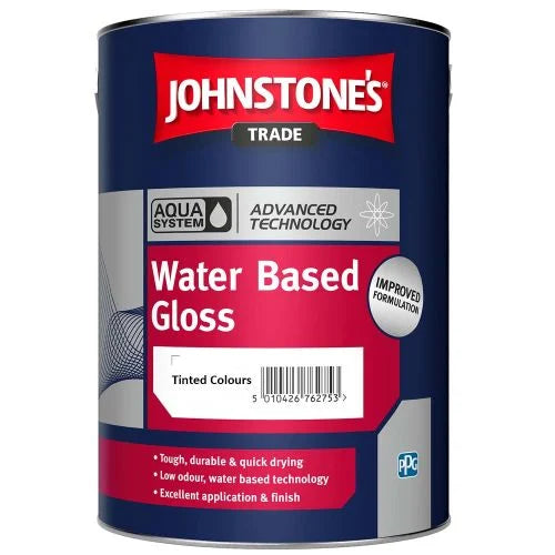 Johnstone's Trade Johnstone's Trade (Colours) Aqua Water Based Gloss paint