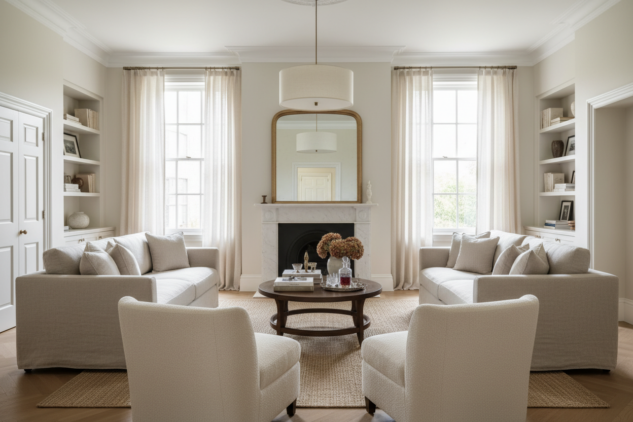 Farrow & Ball Wimborne White No.239 Dead-Flat Matt Multi-surface Emulsion paint