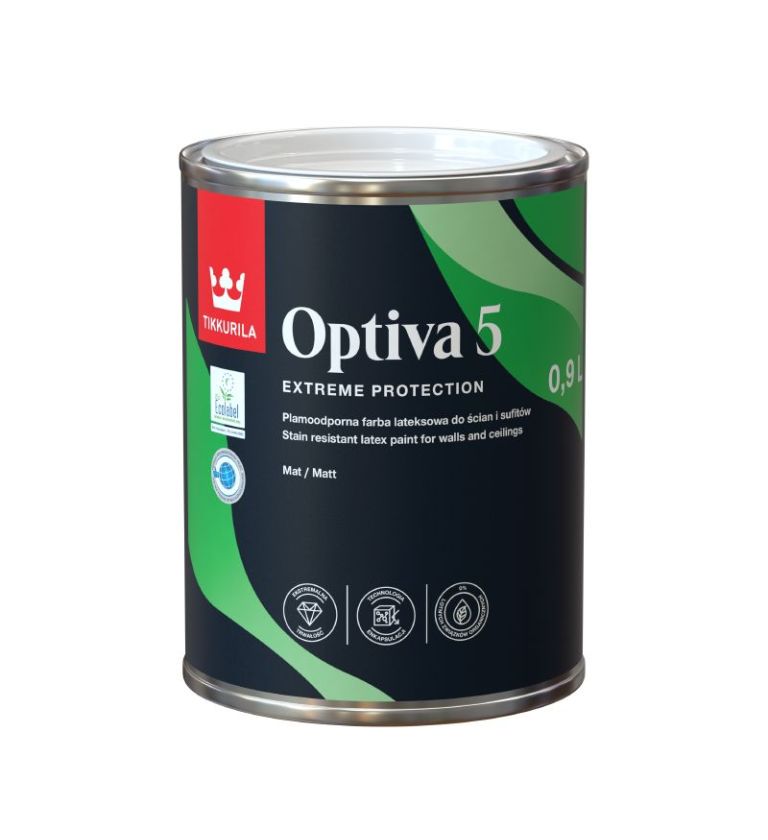 Tikkurila Optiva Matt 5 Paint | Buy Online – Bespoke Decor NI
