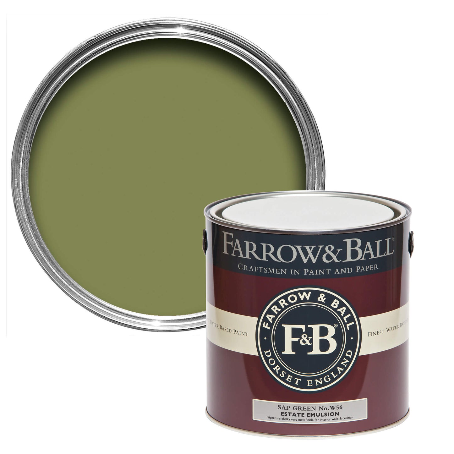 Bespoke Decor 5L Modern Eggshell Sap Green No.W56 paint